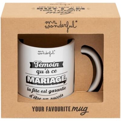 Mr. Wonderful Sr. Wonderful Taza Iconic Testigo de que en esta boda la fiesta está garantizada para ser un éxito Mr. Wonderful Sr. Wonderful Taza Iconic Testigo de que en esta boda la fiesta está garantizada para ser un éxito