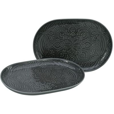 Creatable , Serie Orient Mandala Vajilla de 2 piezas (porcelana), apta para lavavajillas y microondas, fabricado en Europa Creatable , Serie Orient Mandala Vajilla de 2 piezas (porcelana), apta para lavavajillas y microondas, fabricado en Europa