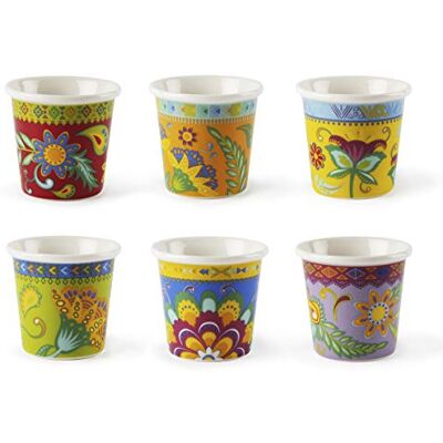 Excelsa Gipsy Juego de 6 vasos de café, 90 ml Excelsa Gipsy Juego de 6 vasos de café, 90 ml