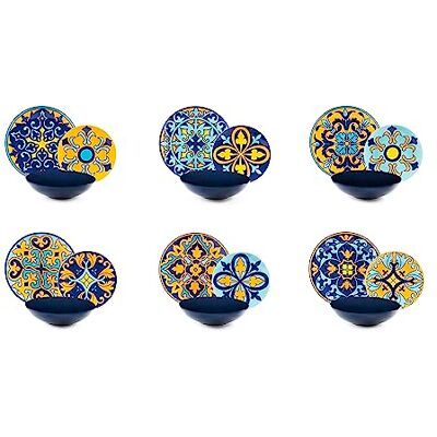 Excelsa Sofia vajilla de porcelana multicolor de 18 piezas Excelsa Sofia vajilla de porcelana multicolor de 18 piezas