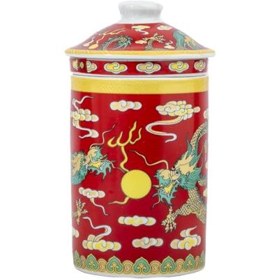 lachineuse Tetera/Taza de Infusión Diseño de Dragón Imperial Rojo Altura: 14,5 cm Porcelana Taza para Desayuno/Relajación Idea de Regalo Asiática lachineuse Tetera/Taza de Infusión Diseño de Dragón Imperial Rojo Altura: 14,5 cm Porcelana Taza para Desayuno/Relajación Idea de Regalo Asiática