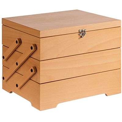 APS Caja de buffet de madera de roble claro, 70,5 x 37 cm, altura 53,5 cm, incluye tapa inferior para ahorrar espacio en el buffet APS Caja de buffet de madera de roble claro, 70,5 x 37 cm, altura 53,5 cm, incluye tapa inferior para ahorrar espacio en el buffet