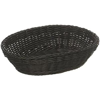 APS Cesta Ovalada, Polipropileno, Negro, 32 x 23 cm, h: 7 cm APS Cesta Ovalada, Polipropileno, Negro, 32 x 23 cm, h: 7 cm