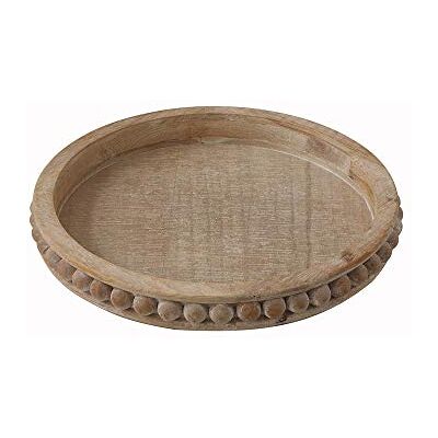 Creative Bandeja Decorativa de Madera, Individual, Natural Creative Bandeja Decorativa de Madera, Individual, Natural