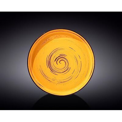 Wilmax Plato llano redondo (porcelana, 23 cm), color amarillo Wilmax Plato llano redondo (porcelana, 23 cm), color amarillo