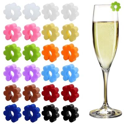 REBECCAGIBSON 24 Piezas Marcador Forma Ciruela Silicona, Multicolor Marcadores Bebidas,Reutilizables Logotipo Copa de vino,Marcadores Cristal Silicona Coloridos,para Copas Vino,Tazas REBECCAGIBSON 24 Piezas Marcador Forma Ciruela Silicona, Multicolor Marcadores Bebidas,Reutilizables Logotipo Copa de vino,Marcadores Cristal Silicona Coloridos,para Copas Vino,Tazas