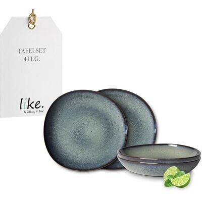 Villeroy & Boch Lave Juego de Platos Gris - Juego de Platos Villeroy & Boch Lave Juego de Platos Gris - Juego de Platos