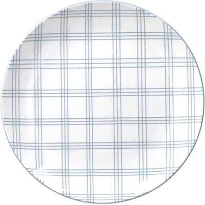 Tognana Quadro Carta Da Zucchero, Paquete de 4 Platos de Postre, Porcelana, Azul Tognana Quadro Carta Da Zucchero, Paquete de 4 Platos de Postre, Porcelana, Azul