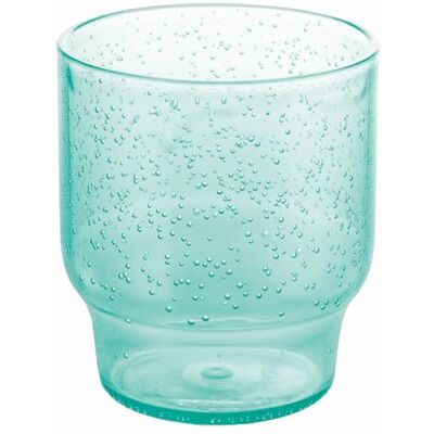 Tivoli Set 6 vasos agua 325 ml burbujas aguamarina plástico MS Eloise Unico Tivoli Set 6 vasos agua 325 ml burbujas aguamarina plástico MS Eloise Unico