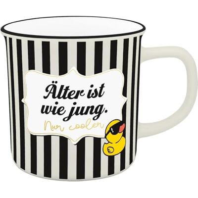 Sheepworld Taza XL con diseño de pato y mensaje mayor, taza de café de porcelana New Bone China, 52 cl, cinta de regalo, regalo divertido, regalo de cumpleaños Sheepworld Taza XL con diseño de pato y mensaje mayor, taza de café de porcelana New Bone China, 52 cl, cinta de regalo, regalo divertido, regalo de cumpleaños