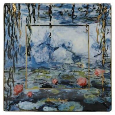 Goebel Monet Cuenco para coleccionar nenúfares con sauce (16 x 2 cm), diseño de lirios de agua Goebel Monet Cuenco para coleccionar nenúfares con sauce (16 x 2 cm), diseño de lirios de agua
