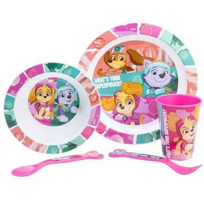 Stor SET MICRO 5 PCS (PLATO, CUENCO, VASO Y CUBIERTOS) EN CAJA PAW PATROL GIRL SUPERPOWERS Stor SET MICRO 5 PCS (PLATO, CUENCO, VASO Y CUBIERTOS) EN CAJA PAW PATROL GIRL SUPERPOWERS