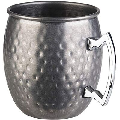 Taza APS Moscow Mule - Acero Inoxidable Vintage Martillado Ø9cm H10cm Taza APS Moscow Mule - Acero Inoxidable Vintage Martillado Ø9cm H10cm