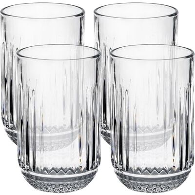 San Ignacio Juego de 4 Vasos de cristal de 380ml Transparente San Ignacio Juego de 4 Vasos de cristal de 380ml Transparente