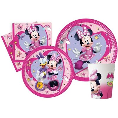 Disney - Minnie Junior Party Kit - 8 settings - Juego de vajilla Disney - Minnie Junior Party Kit - 8 settings - Juego de vajilla