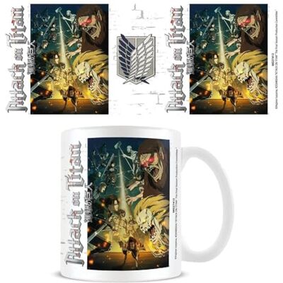 Pyramid L'ATTAQUE DES TITANS S4 – Taza – 315 ml – Escuadrón vs Titanes Pyramid L'ATTAQUE DES TITANS S4 – Taza – 315 ml – Escuadrón vs Titanes
