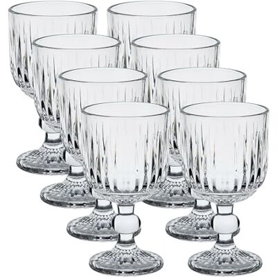 San Ignacio Juego de 8 Copas de cristal de 300ml Transparente San Ignacio Juego de 8 Copas de cristal de 300ml Transparente