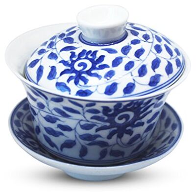 TEA SOUL Croci Decoradas Porcelana Blanca gaiwan 160 ml TEA SOUL Croci Decoradas Porcelana Blanca gaiwan 160 ml