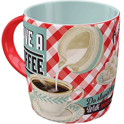 ART Taza Retro Have a Coffee Idea de Regalo para los Amantes del café, Cerámica, Divertido diseño Vintage con Frase () ART Taza Retro Have a Coffee Idea de Regalo para los Amantes del café, Cerámica, Divertido diseño Vintage con Frase ()