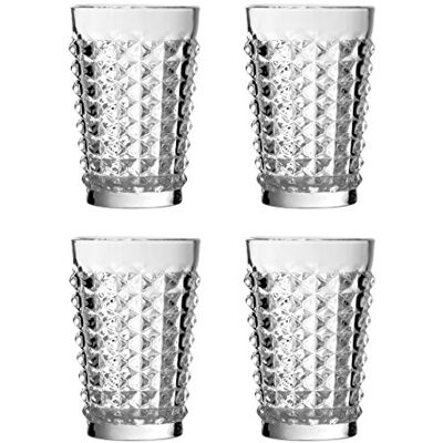 Premier Pyramid Hi Ball-Juego de Vasos (4 Unidades), 8 cm, 4 Premier Pyramid Hi Ball-Juego de Vasos (4 Unidades), 8 cm, 4
