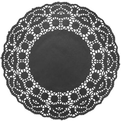 Garcia de Pou García de Pou 169.81 Rodales Calados, Diámetro 24 cm, Set de 50, Negro Garcia de Pou García de Pou 169.81 Rodales Calados, Diámetro 24 cm, Set de 50, Negro