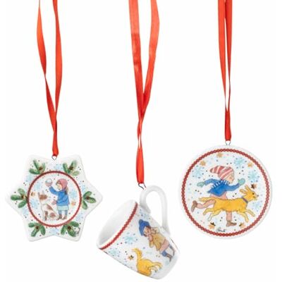 Hutschenreuther Colección de Navidad 2025 Mini Set de 3 Vasos de Navidad (Mini Plato de Estrella, Plato de Desayuno, Taza con asa) Hutschenreuther Colección de Navidad 2025 Mini Set de 3 Vasos de Navidad (Mini Plato de Estrella, Plato de Desayuno, Taza con asa)