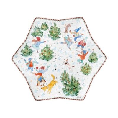 Hutschenreuther Colección de Navidad 2025, cuenco de estrella de 34 cm, diámetro de 33,6 cm Hutschenreuther Colección de Navidad 2025, cuenco de estrella de 34 cm, diámetro de 33,6 cm