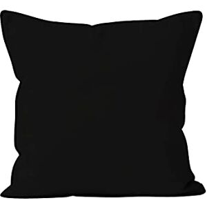 Soleil d'ocre Cojín de Microfibra Lavada Boheme, Negro, 40 x 40 cm Soleil d'ocre Cojín de Microfibra Lavada Boheme, Negro, 40 x 40 cm