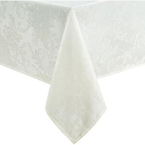Elrene Home Fashions Poinsettia Elegance Jacquard Tela de Mesa Navideña - Marfil Elrene Home Fashions Poinsettia Elegance Jacquard Tela de Mesa Navideña - Marfil