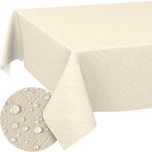 ANRO Mantel de Hule, Lavable, Borde Cortado, Aspecto Textil, Verde, 100 x 140 cm, para Mesa de jardín ANRO Mantel de Hule, Lavable, Borde Cortado, Aspecto Textil, Verde, 100 x 140 cm, para Mesa de jardín
