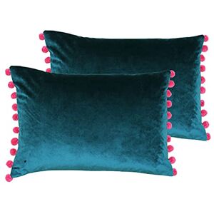 Paoletti Cojines llenos de poliéster, Teal/Berry, 35 x 50cm, 2 Paoletti Cojines llenos de poliéster, Teal/Berry, 35 x 50cm, 2