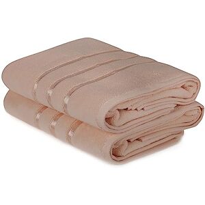 WELLHOME Juego de toallas de baño Salmón 2 piezas WELLHOME Juego de toallas de baño Salmón 2 piezas