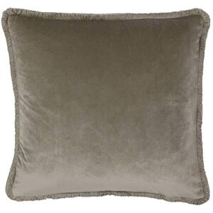 Paoletti Riva Freya Cojín Marrón De Color Topo De Super Soft Velvet Tela De Algodón Con Flecos Bordes Máquina Lavable 100% Poliéster De 45 X 45 Cm (18" X 18" Pulgadas) Paoletti Riva Freya Cojín Marrón De Color Topo De Super Soft Velvet Tela De Algodón Con Flecos Bordes Máquina Lavable 100% Poliéster De 45 X 45 Cm (18" X 18" Pulgadas)
