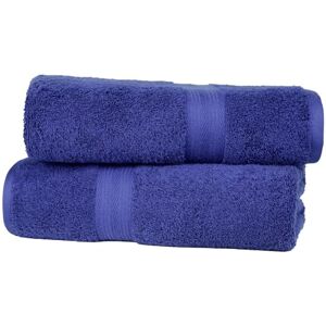 Amazon Basics Toallas de algodón azul royal - Pack de 2 Amazon Basics Toallas de algodón azul royal - Pack de 2