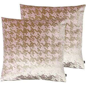 Ashley Wilde Cojines Rellenos de poliéster Paquete nevado, Oro Rosa/Rubor, 50 x 50cm, 2 Ashley Wilde Cojines Rellenos de poliéster Paquete nevado, Oro Rosa/Rubor, 50 x 50cm, 2