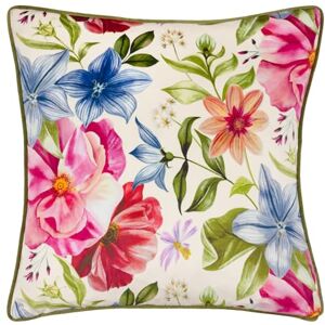 furn. Wylder Nature Nectar Garden Petunia Floral Velvet Piped Polyester Filled Cushion furn. Wylder Nature Nectar Garden Petunia Floral Velvet Piped Polyester Filled Cushion