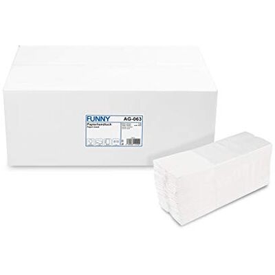 Funny - 23x31 cm 2-ply - Blanco - Toalla de papel Funny - 23x31 cm 2-ply - Blanco - Toalla de papel