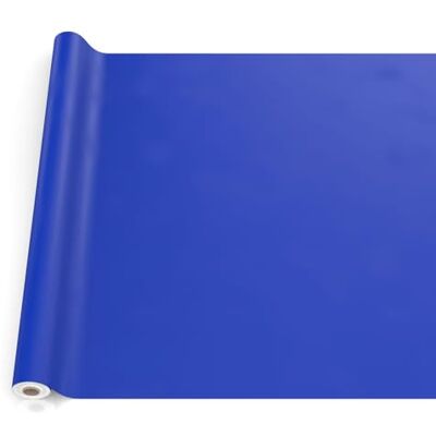 ANRO Mantel de Hule Lavable, para jardín, Exterior e Interior, 200 x 140 cm, Borde Cortado, Color Azul ANRO Mantel de Hule Lavable, para jardín, Exterior e Interior, 200 x 140 cm, Borde Cortado, Color Azul