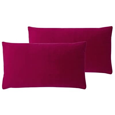 furn. Evans Lichfield Sunningdale Polyester Filled Cushions (Twin Pack), Polyester, Cerise furn. Evans Lichfield Sunningdale Polyester Filled Cushions (Twin Pack), Polyester, Cerise