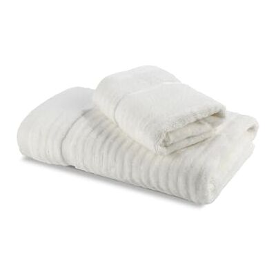 Caleffi – Juego de Toallas Baño 100% Algodón – Set 2 Piezas: 1 Toalla Lavabo 50x100 cm + 1 Toalla Invitado 40x60 cm – Suaves, Absorbentes y Lavables Toallas Baño Completo Ducha Caleffi – Juego de Toallas Baño 100% Algodón – Set 2 Piezas: 1 Toalla Lavabo 50x100 cm + 1 Toalla Invitado 40x60 cm – Suaves, Absorbentes y Lavables Toallas Baño Completo Ducha