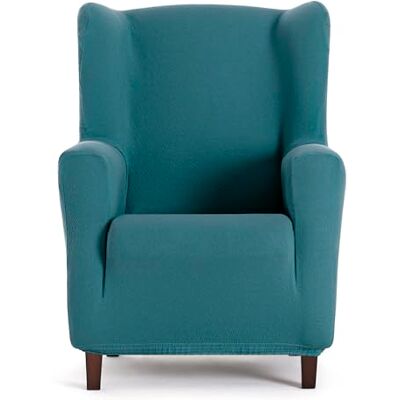 Eysa Harlem Funda de sillón orejero elástica 70-100cm de Respaldo, Turquesa Eysa Harlem Funda de sillón orejero elástica 70-100cm de Respaldo, Turquesa