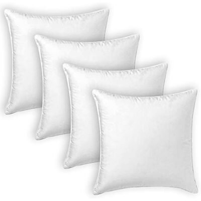 Mercury - Relleno de Cojin Juego de 2/4 Unid (4 Rellenos, 40X40 cm) Super Suave Mullido, Antialergico, Fibra Hueca de Alta recuperacion, para Sofá,Cama,Coche Mercury - Relleno de Cojin Juego de 2/4 Unid (4 Rellenos, 40X40 cm) Super Suave Mullido, Antialergico, Fibra Hueca de Alta recuperacion, para Sofá,Cama,Coche
