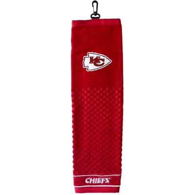 Team Golf NFL Kansas City Chiefs Toalla de Golf Bordada, diseño a Cuadros, Logotipo Bordado Team Golf NFL Kansas City Chiefs Toalla de Golf Bordada, diseño a Cuadros, Logotipo Bordado