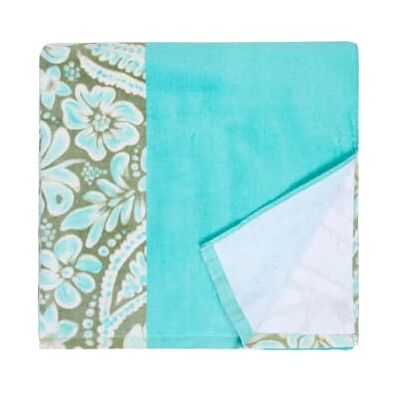 Roxy Toalla básica con Estampado de Agua fría para Mujer, Color Verde Roxy Toalla básica con Estampado de Agua fría para Mujer, Color Verde