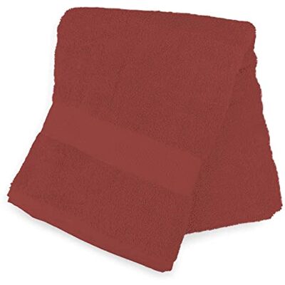 Soleil d'ocre , Lagune Toalla de baño, Algodón 500 Gr/m2, Teja, 70x130 cm Soleil d'ocre , Lagune Toalla de baño, Algodón 500 Gr/m2, Teja, 70x130 cm