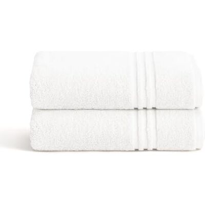 BOHEME Juego de 2 Toallas de Tocador Premium Blanco 30x50 cm BOHEME Juego de 2 Toallas de Tocador Premium Blanco 30x50 cm