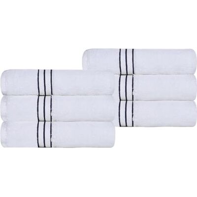Superior Juego de 6 toallas de mano de algodón turco ultra afelpado, toallas pequeñas para el hogar, apartamento, Airbnb, cocina, artículos esenciales de baño, absorbentes de secado rápido, accesorios Superior Juego de 6 toallas de mano de algodón turco ultra afelpado, toallas pequeñas para el hogar, apartamento, Airbnb, cocina, artículos esenciales de baño, absorbentes de secado rápido, accesorios