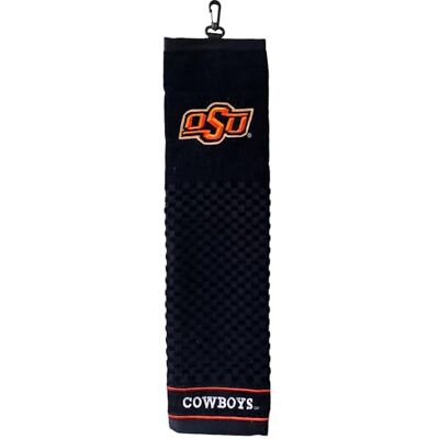 Team Golf NCAA Oklahoma State Cowboys Toalla de Golf Bordada, diseño a Cuadros, Logotipo Bordado Team Golf NCAA Oklahoma State Cowboys Toalla de Golf Bordada, diseño a Cuadros, Logotipo Bordado