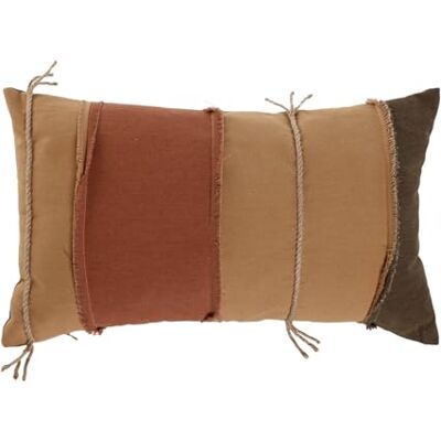 AlexandreHouse COJIN ALGODON 50X30 380 GR, PATCHWORK MARRON AlexandreHouse COJIN ALGODON 50X30 380 GR, PATCHWORK MARRON