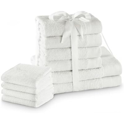 Amelia Home - AMARI - Blanco - 70x140 cm - juego de toallas Amelia Home - AMARI - Blanco - 70x140 cm - juego de toallas
